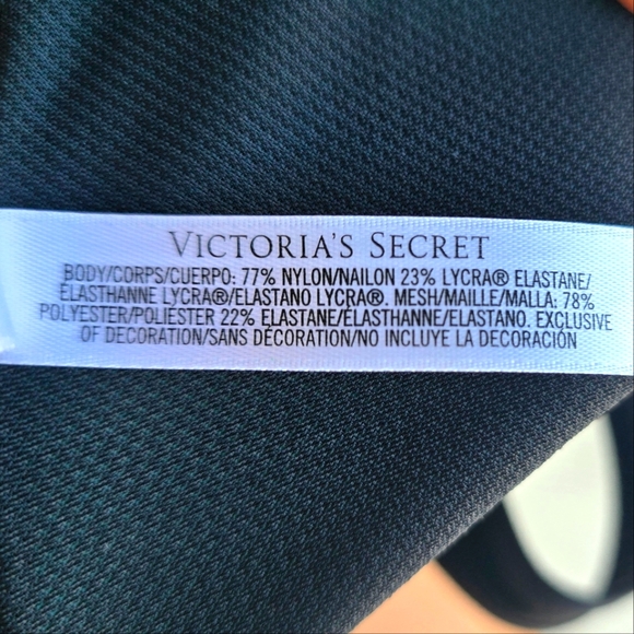 VSX Teal and Black Sports Bra with Zipper - Picture 5 of 9